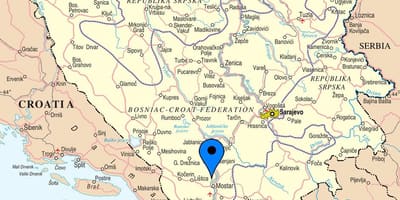Քարտեզ мостар, Բոսնիա եւ Հերցեգովինա