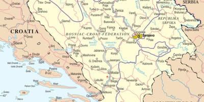 Քարտեզ Բոսնիա