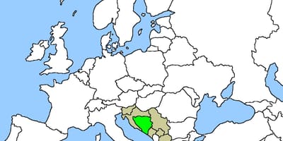 Քարտեզ Բոսնիա դիրքը 